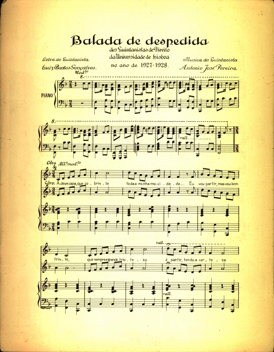 Fado Maria Albertina – Duarte Machado Sheet music for Piano (Solo