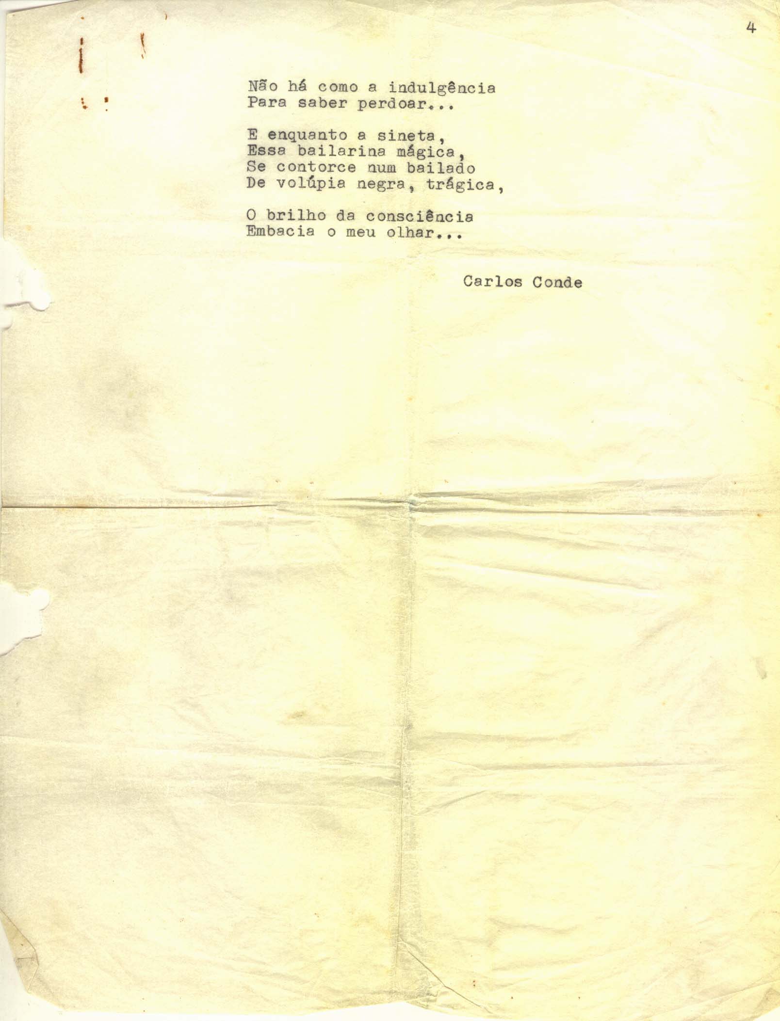 Poema triste, Carlos Conde, s/d, p.2 - Museu do Fado